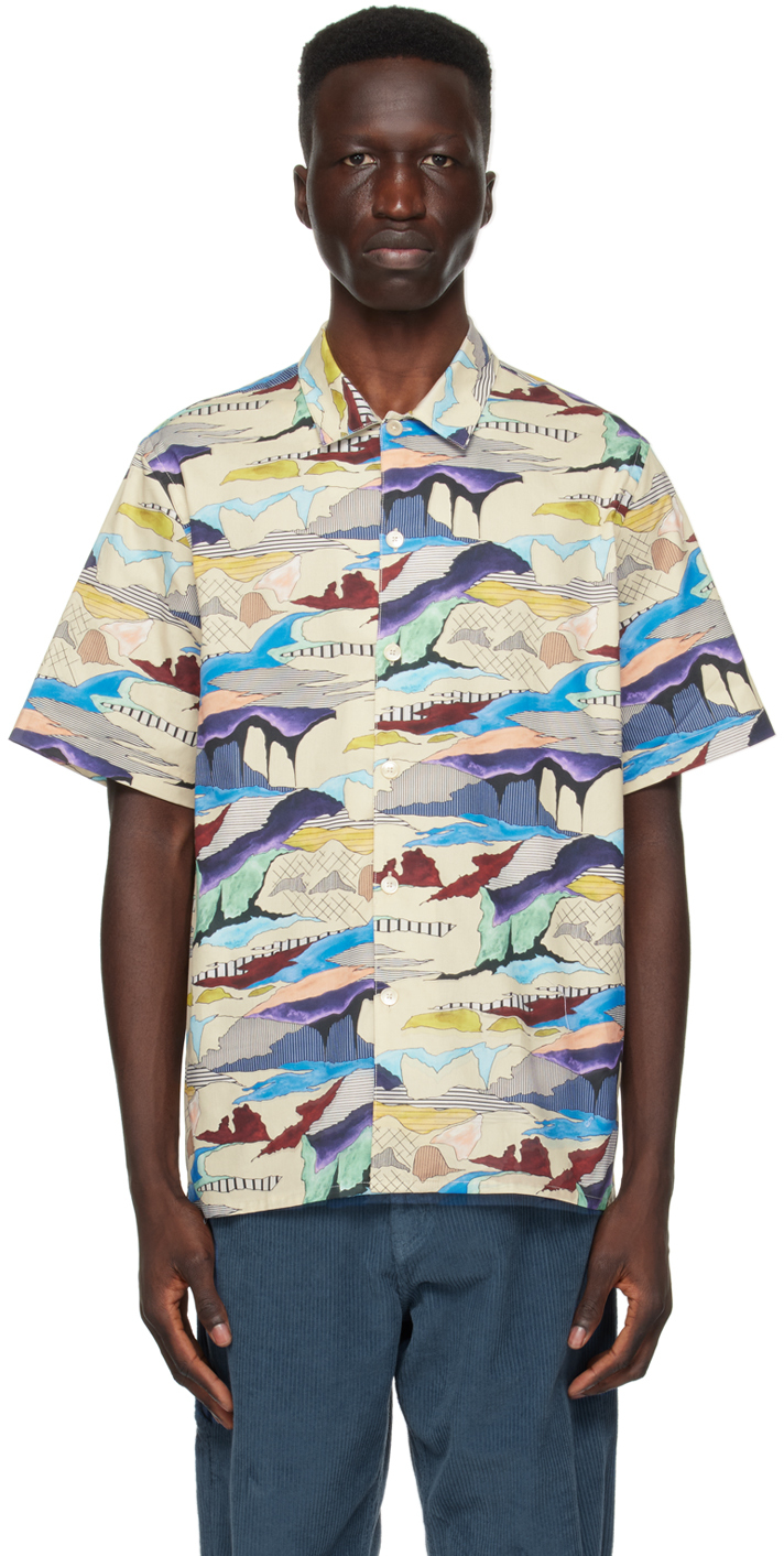 Shop Ps By Paul Smith Multicolor Graphic Shirt In 02