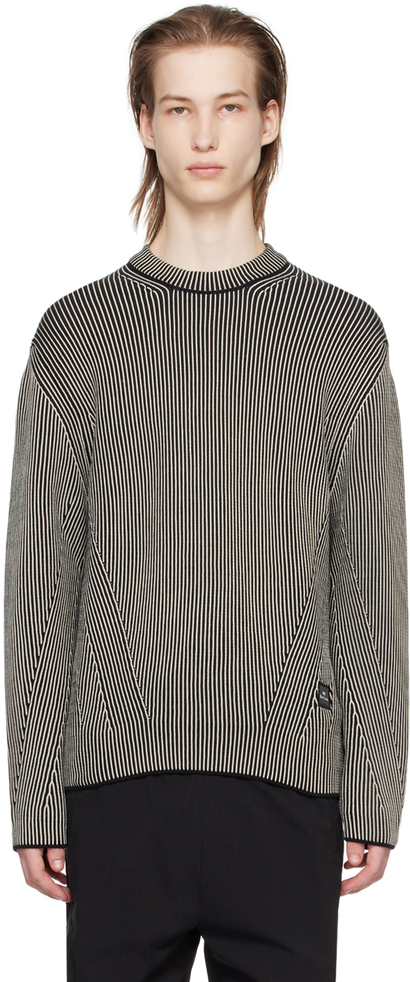 Shop Ps By Paul Smith Black Stripe Sweater In 79 Blacks