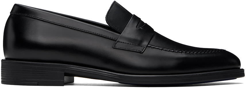 Black Leather Remi Loafers