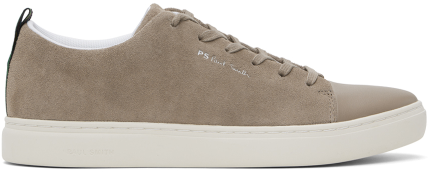 Shop Ps By Paul Smith Taupe Suede Lee Sneakers In 73 Greys