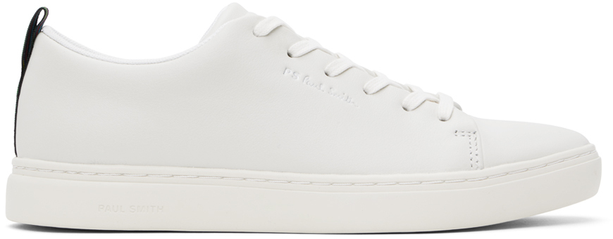 PS BY PAUL SMITH WHITE LEATHER LEE SNEAKERS