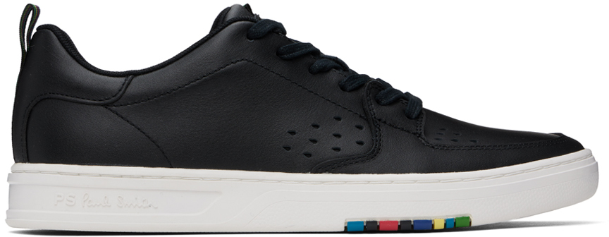 Ps By Paul Smith Cosmo Leather Trainers In 79 Blacks