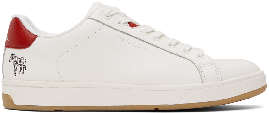 Shop Ps By Paul Smith White Albany Sneakers In 01 Whites