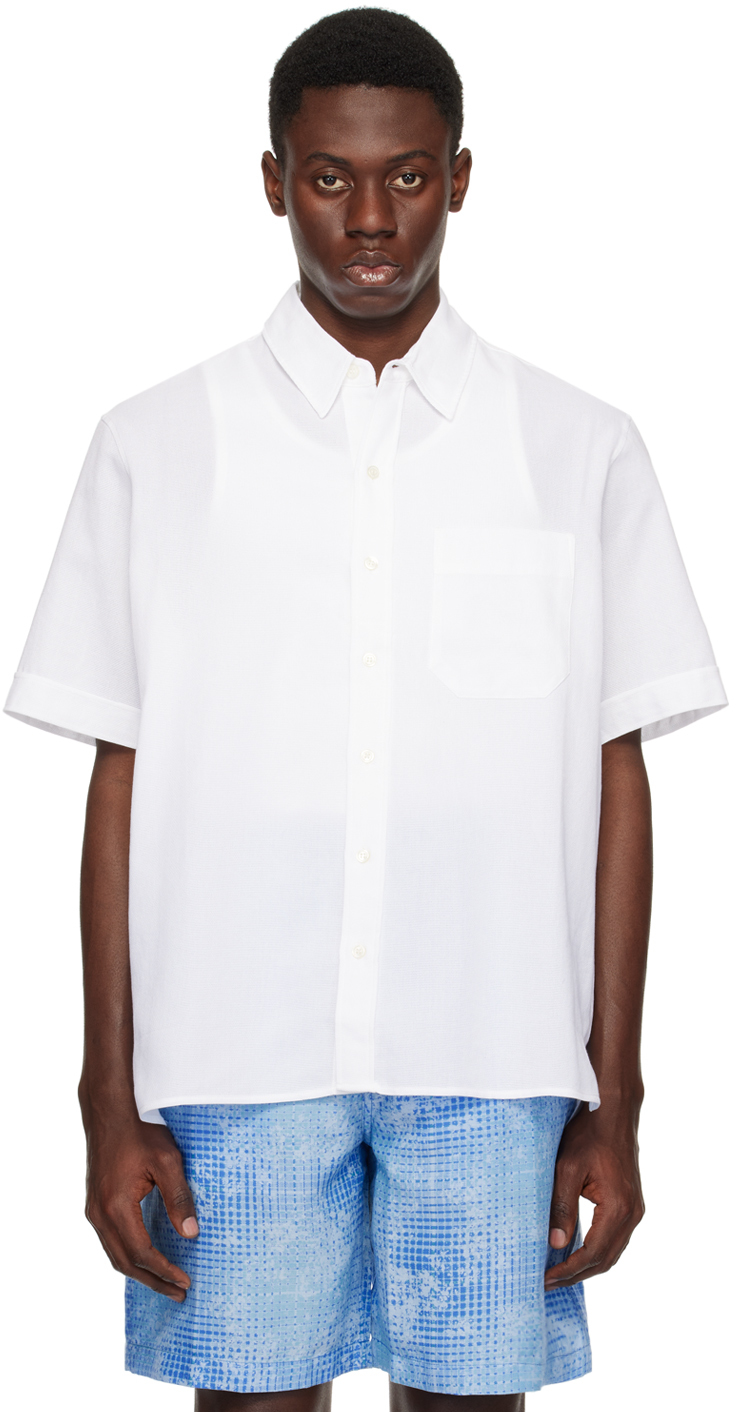 Shop Cdlp White Tennis-tail Shirt