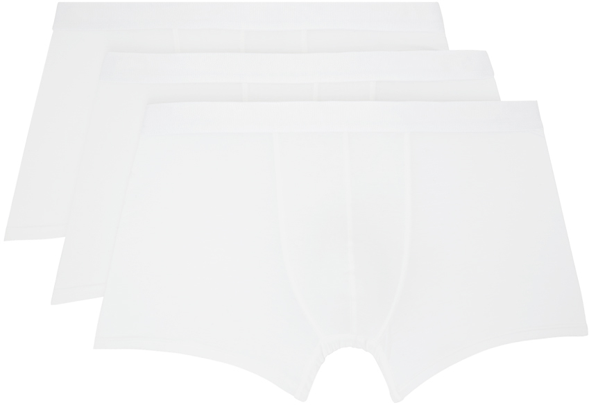 Shop Cdlp Three-pack White Boxer Briefs