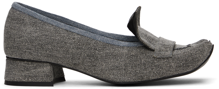 Paula Canovas Del Vas Grey Toro Loafers In Grey