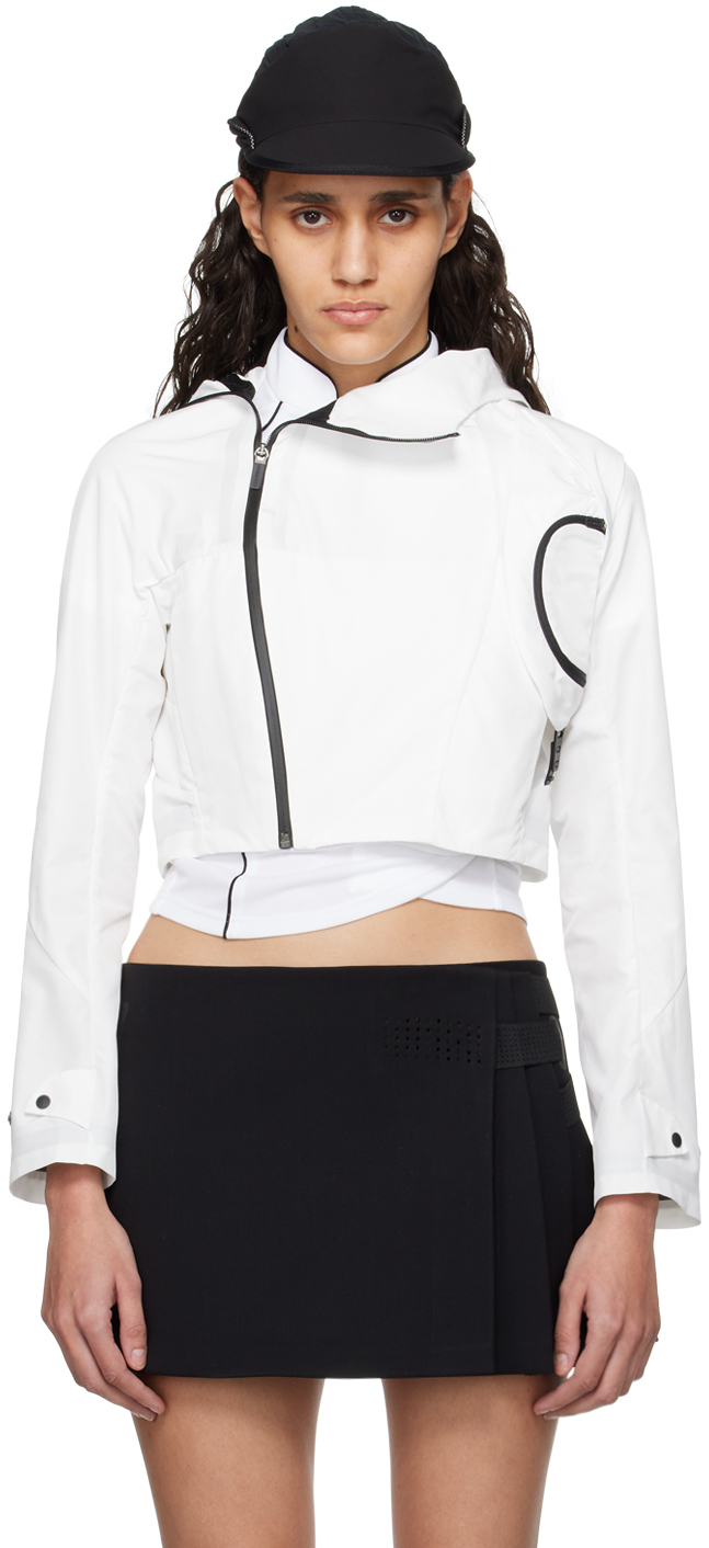 Shop Hyein Seo White Cropped Jacket
