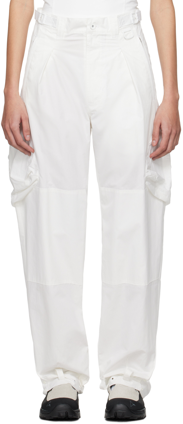 White Military Cargo Pants