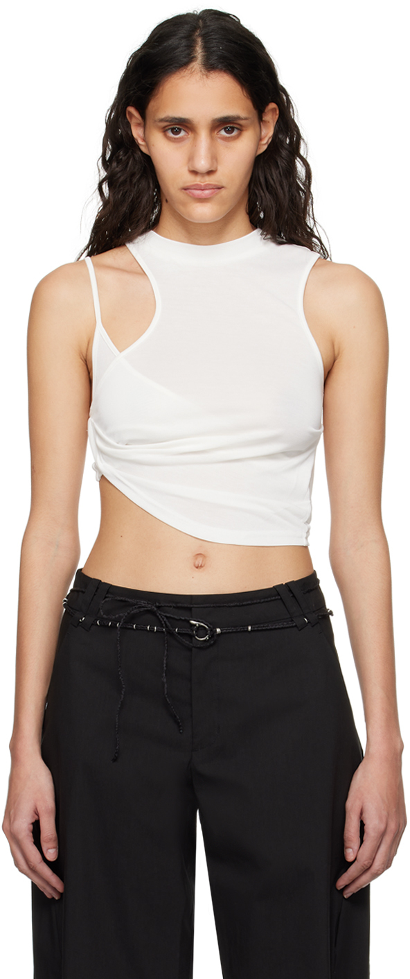 SSENSE Exclusive White Tank Top by HYEIN SEO on Sale