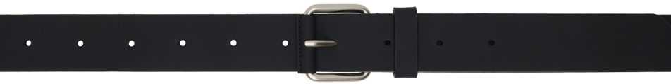 Black Rubber Leather Belt