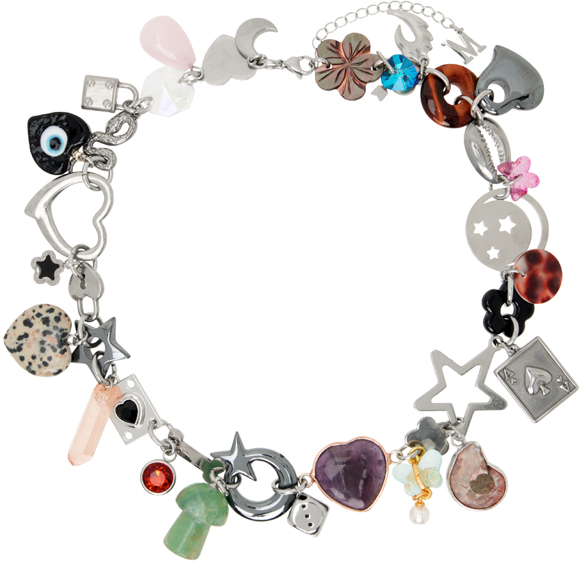Multicolor Treasure Box Charm Necklace