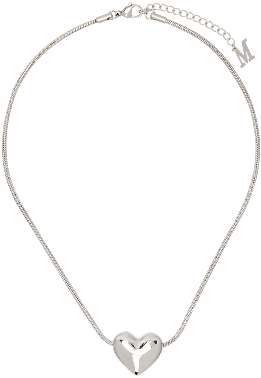 Marland Backus Silver Lonely Heart Necklace