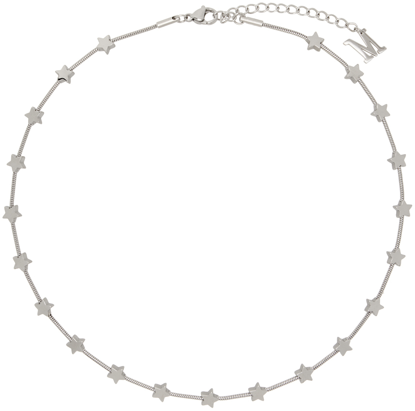 Marland Backus Silver Lil Star Necklace In Metallic