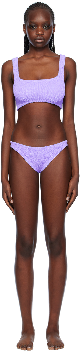 Shop Hunza G Purple Xandra Bikini In Lilac