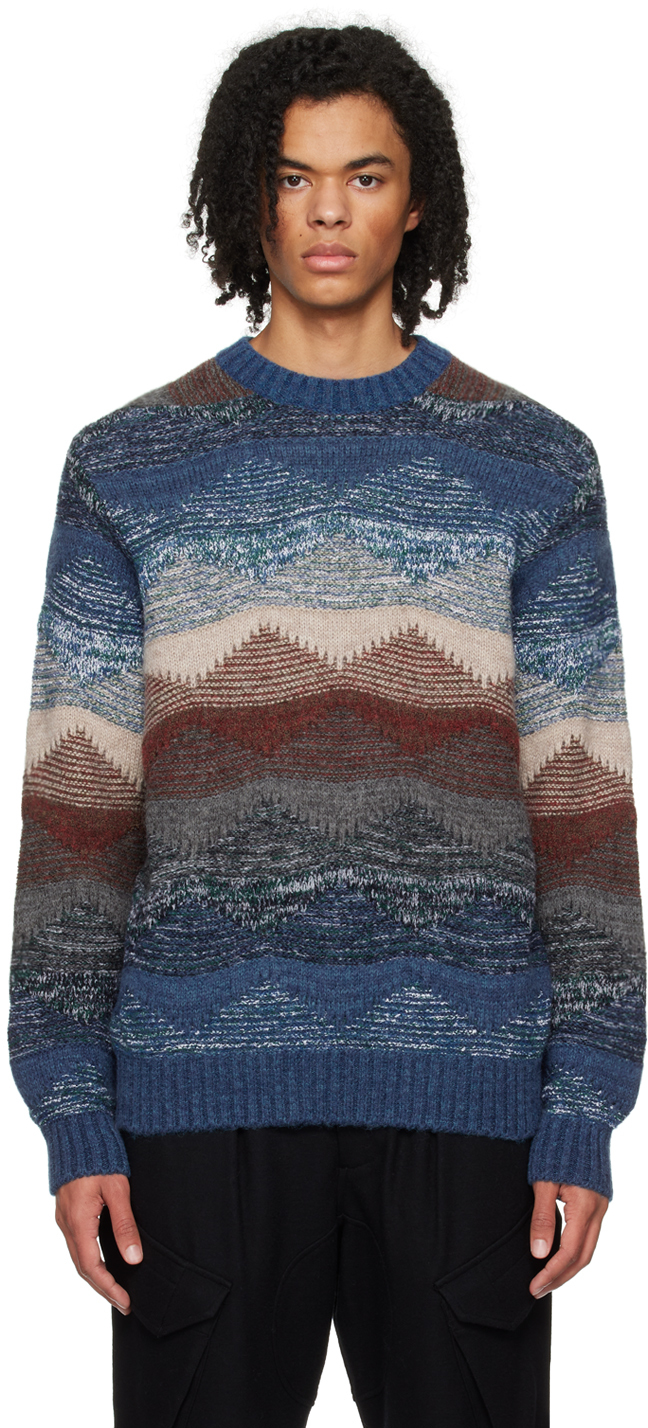 Sophnet. Multicolor Abstract Sweater