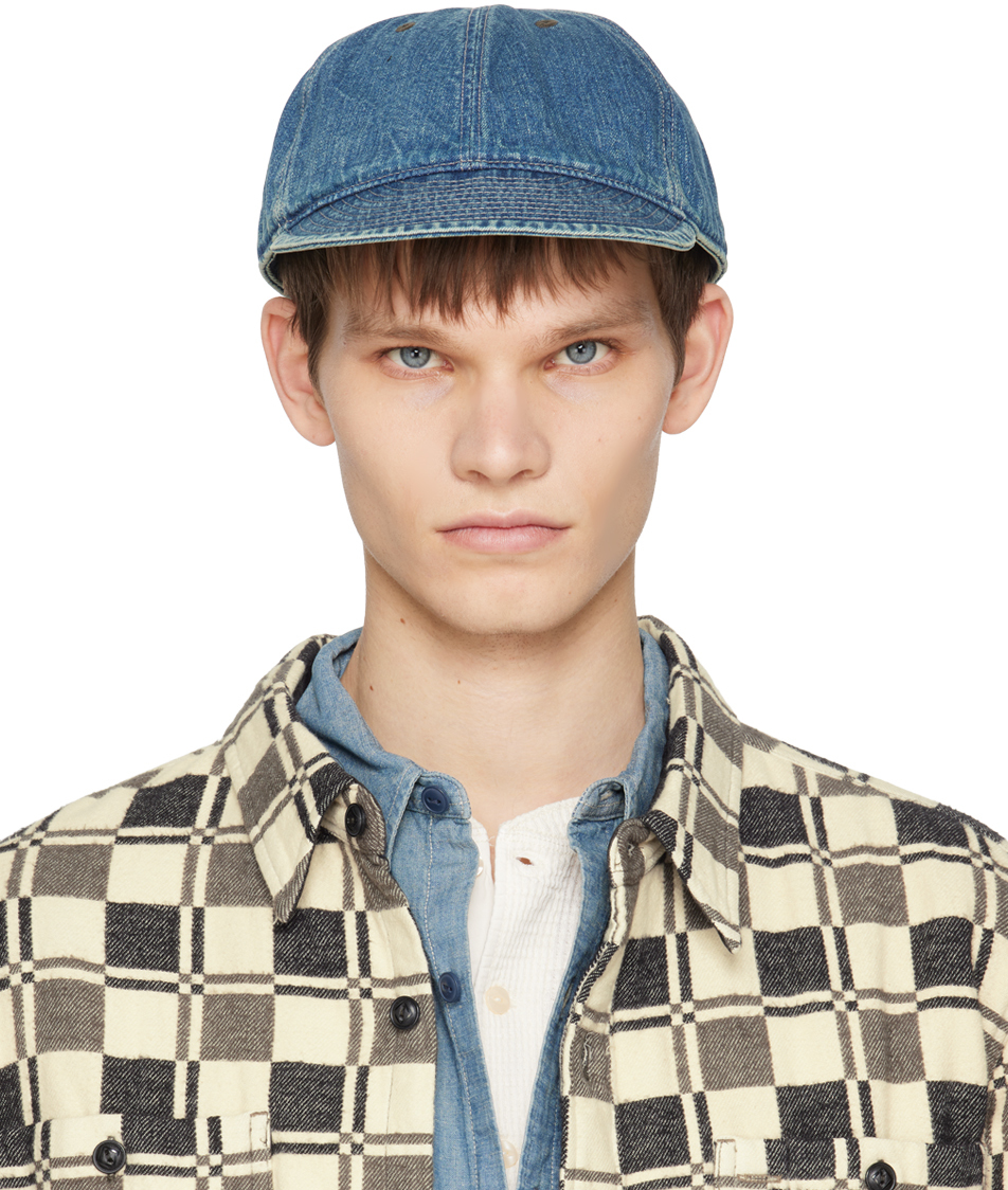 RRL: Indigo Denim Cap | SSENSE