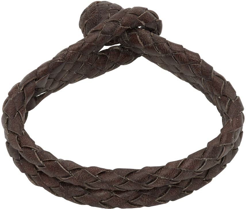Rrl Brown Leather Bracelet