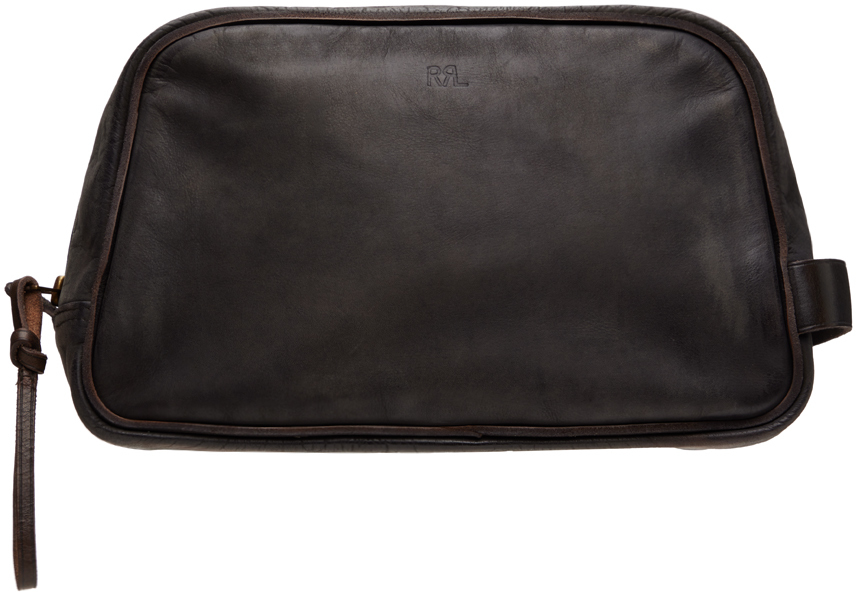 Brown Leather Travel Pouch