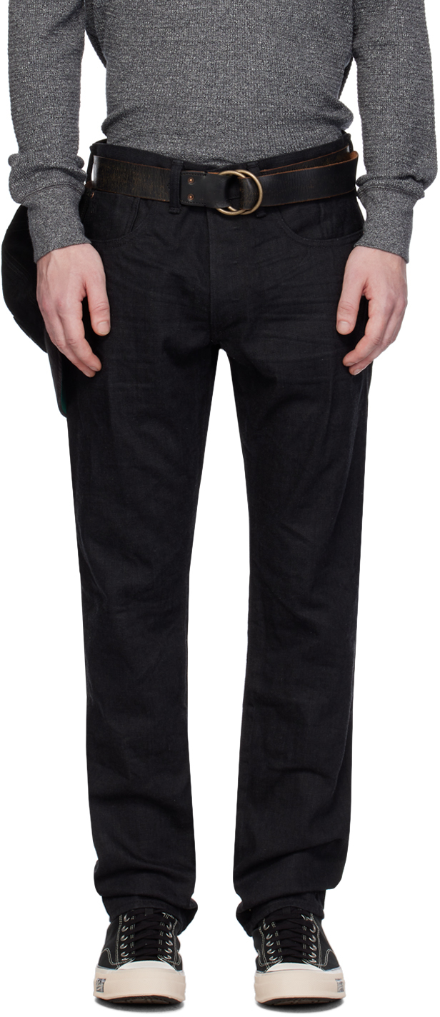 RRL: Black Slim Fit Jeans | SSENSE Canada