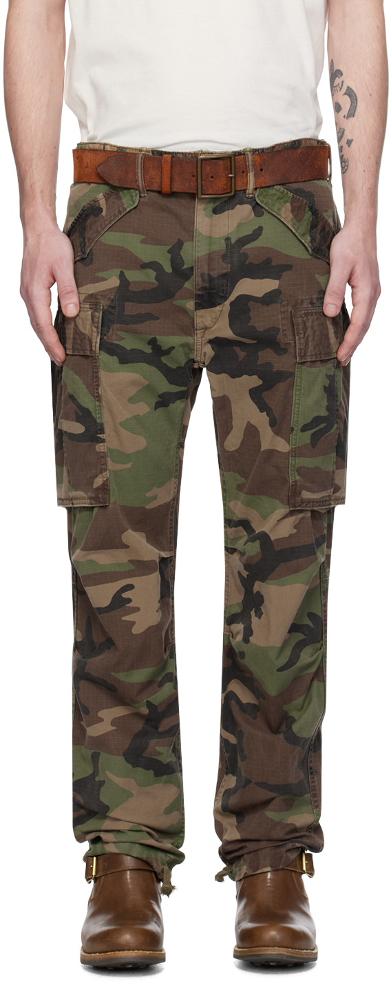 Brown & Khaki Regiment Cargo Pants