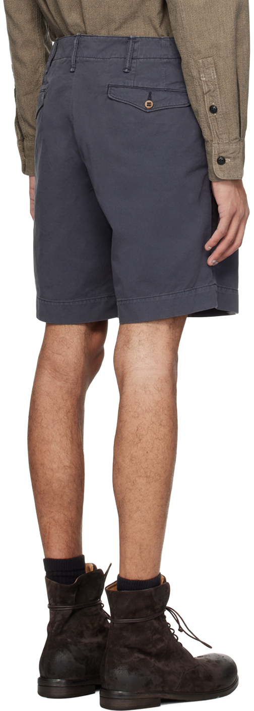 RRL Navy Garment-Dyed Shorts | Smart Closet