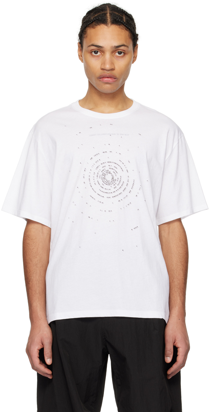 Shop Amomento White Motive T-shirt