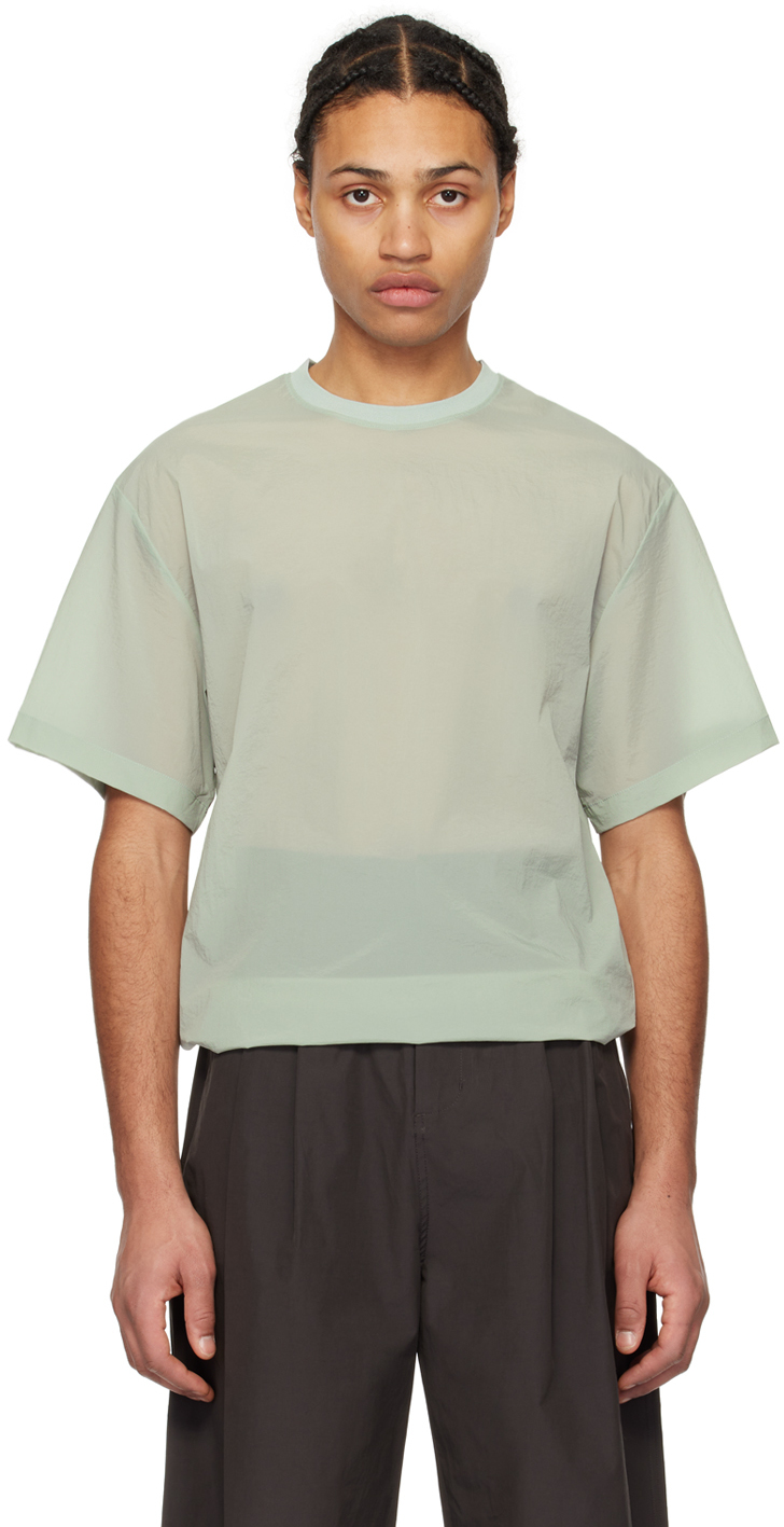 Shop Amomento Green Drawstring T-shirt In Mint