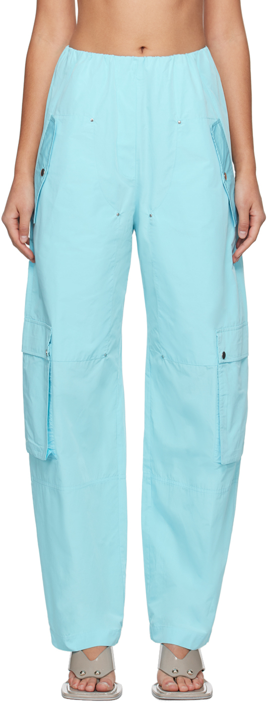Blue Elevated Cargo Pants