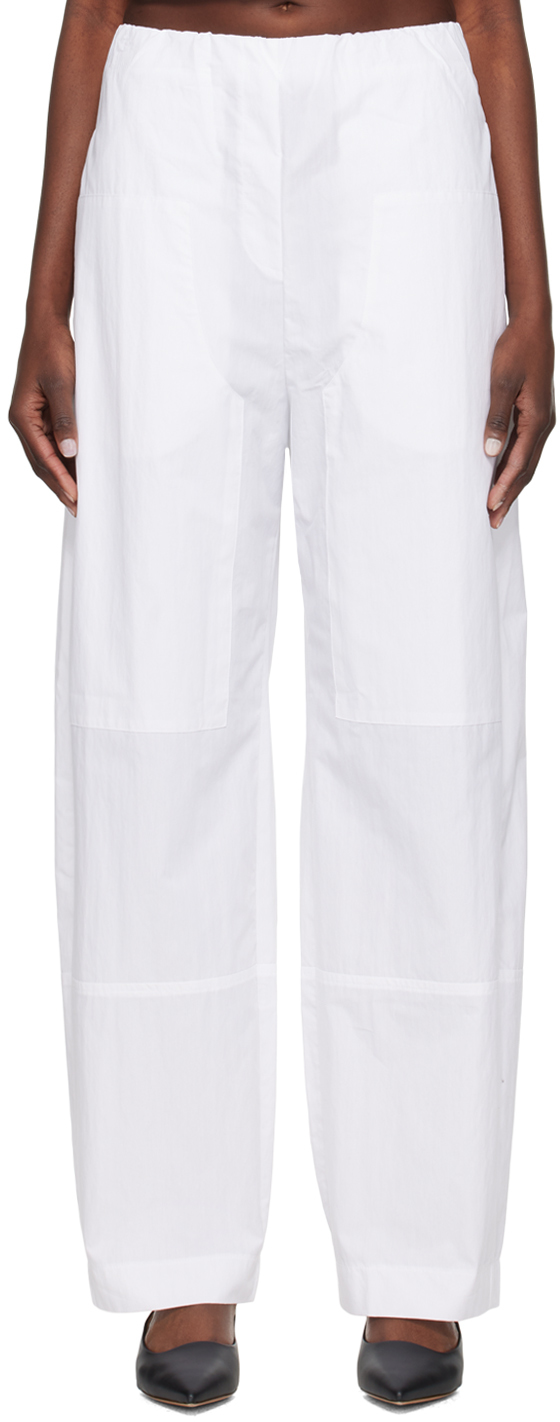Shop Paris Georgia Ssense Exclusive White Cocoon Trousers
