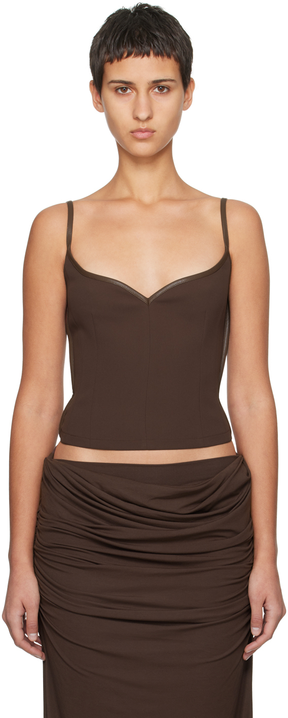Brown Heart Camisole