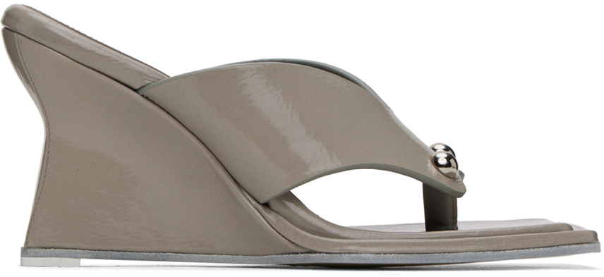 Gray Dune Heeled Sandals