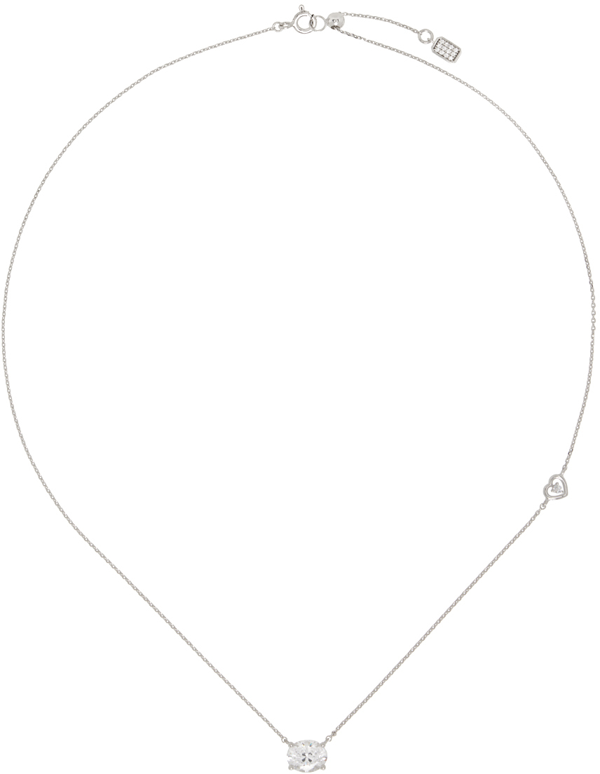 Numbering Silver #3762 Necklace In White