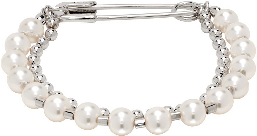 Numbering Silver & White #9909 Bracelet