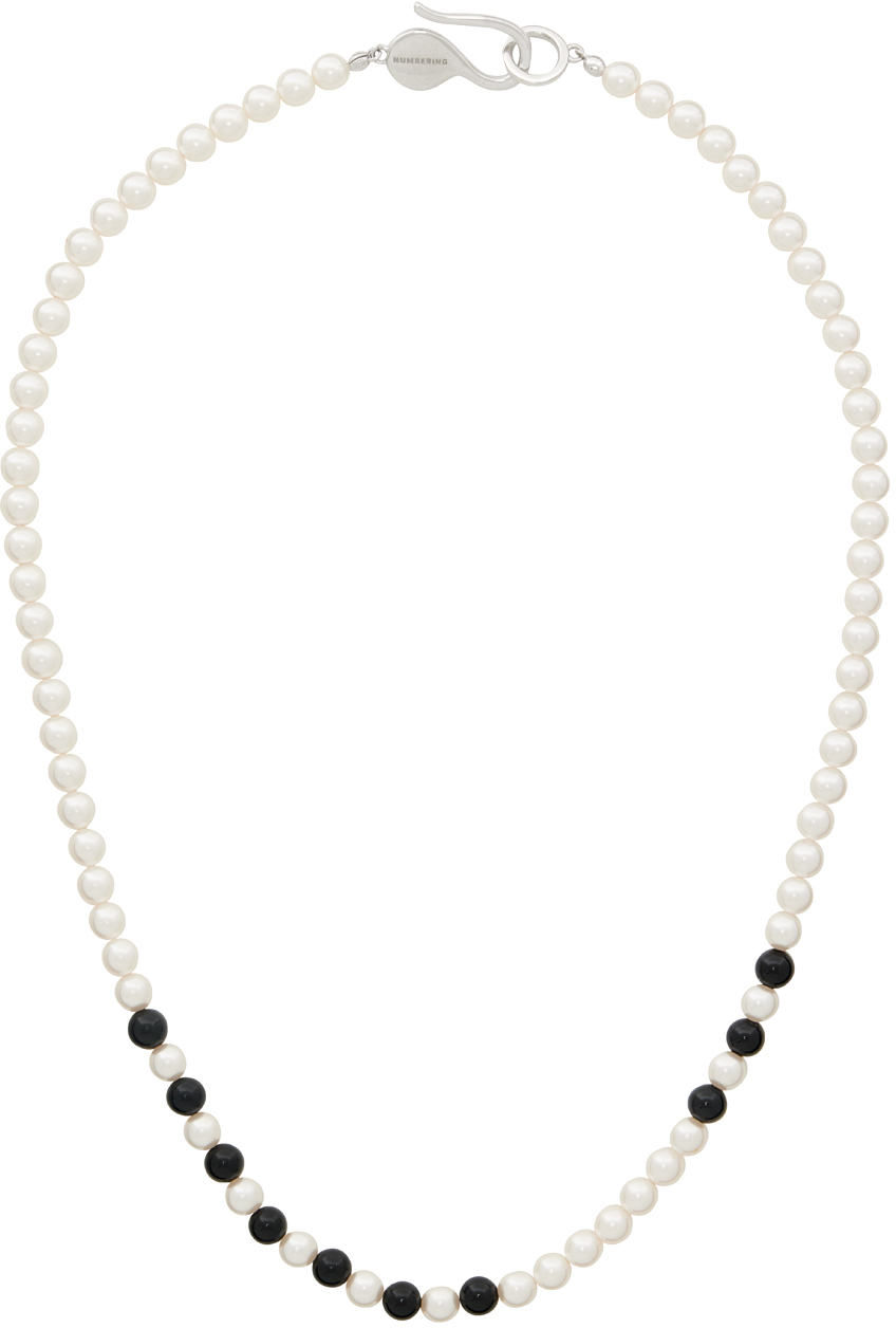 Numbering White & Black #7733 Necklace In White/black