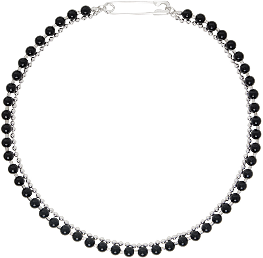 Silver & Black #9709 Necklace