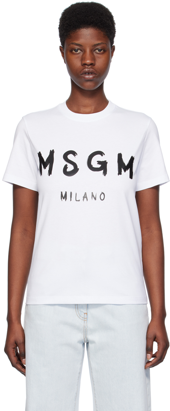 White Solid Color T-Shirt