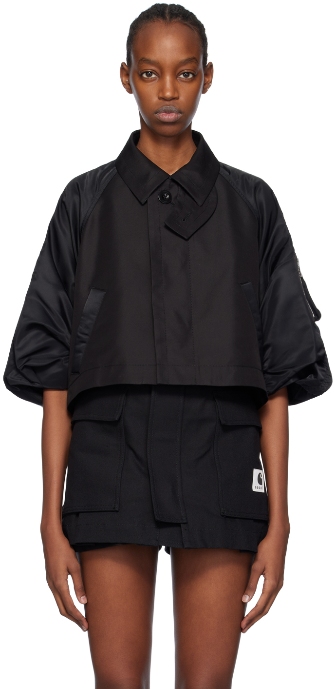 Black Paneled Jacket