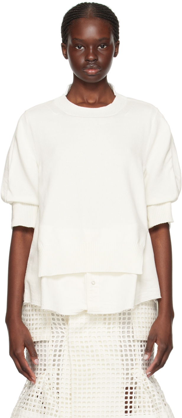 Off-White Paneled Denim Shirt
