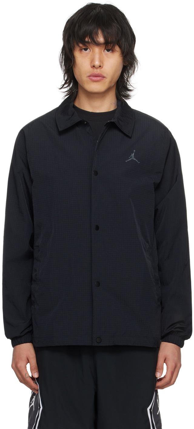 Nike Black Coaches Jacket In Black/anthracite