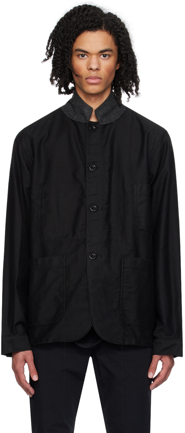 Black Loose Thread Jacket