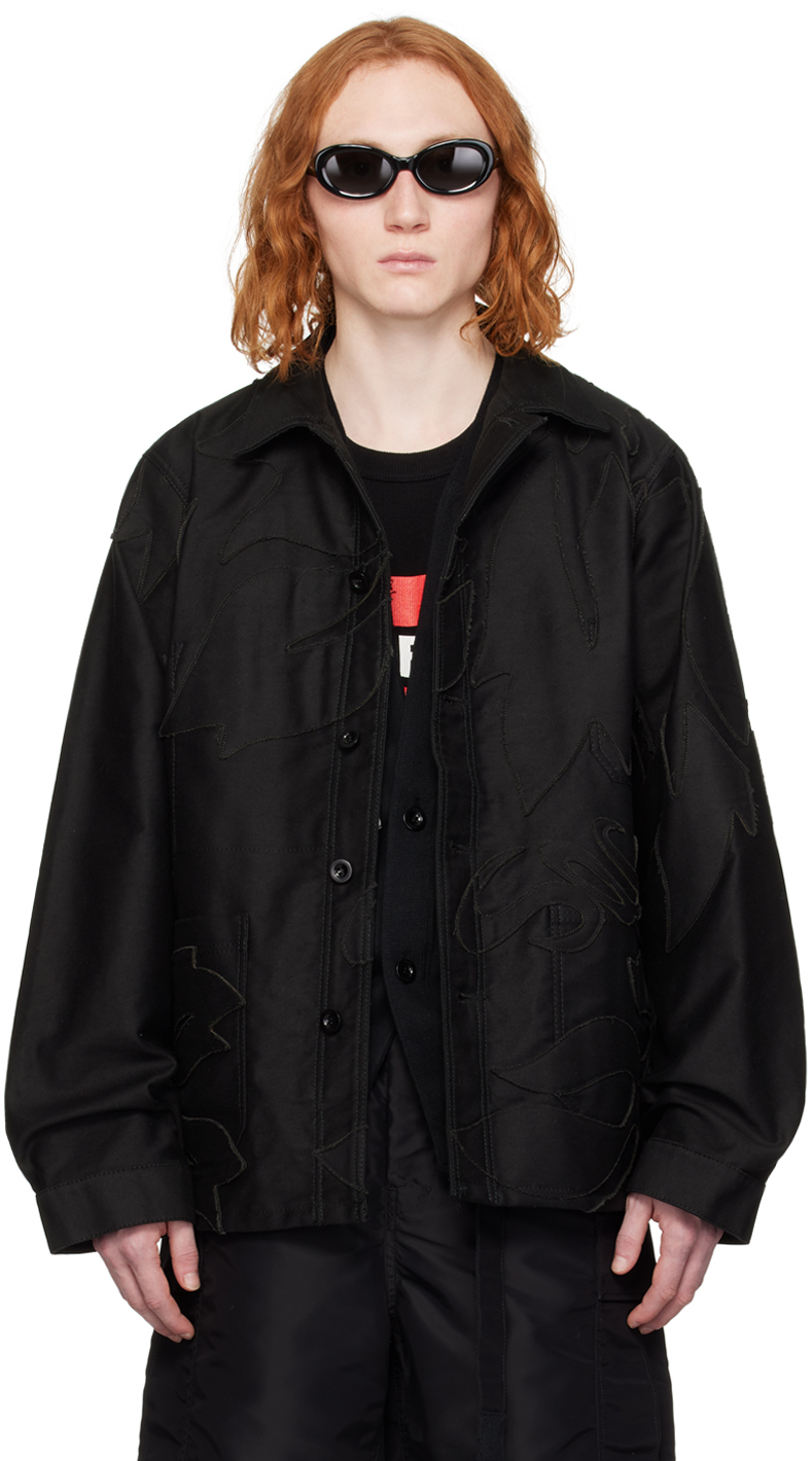 Pull Noir Sacai En Coton - Taille XXS, Parfait état D'occasion