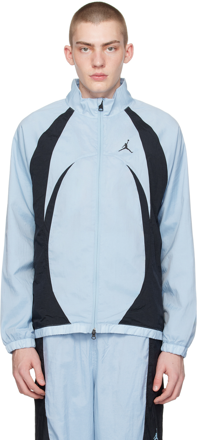 Shop Nike Blue & Black Sport Jam Jacket In Blue Grey/black
