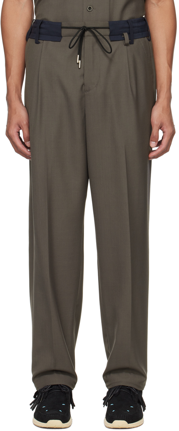 Taupe Creased Trousers
