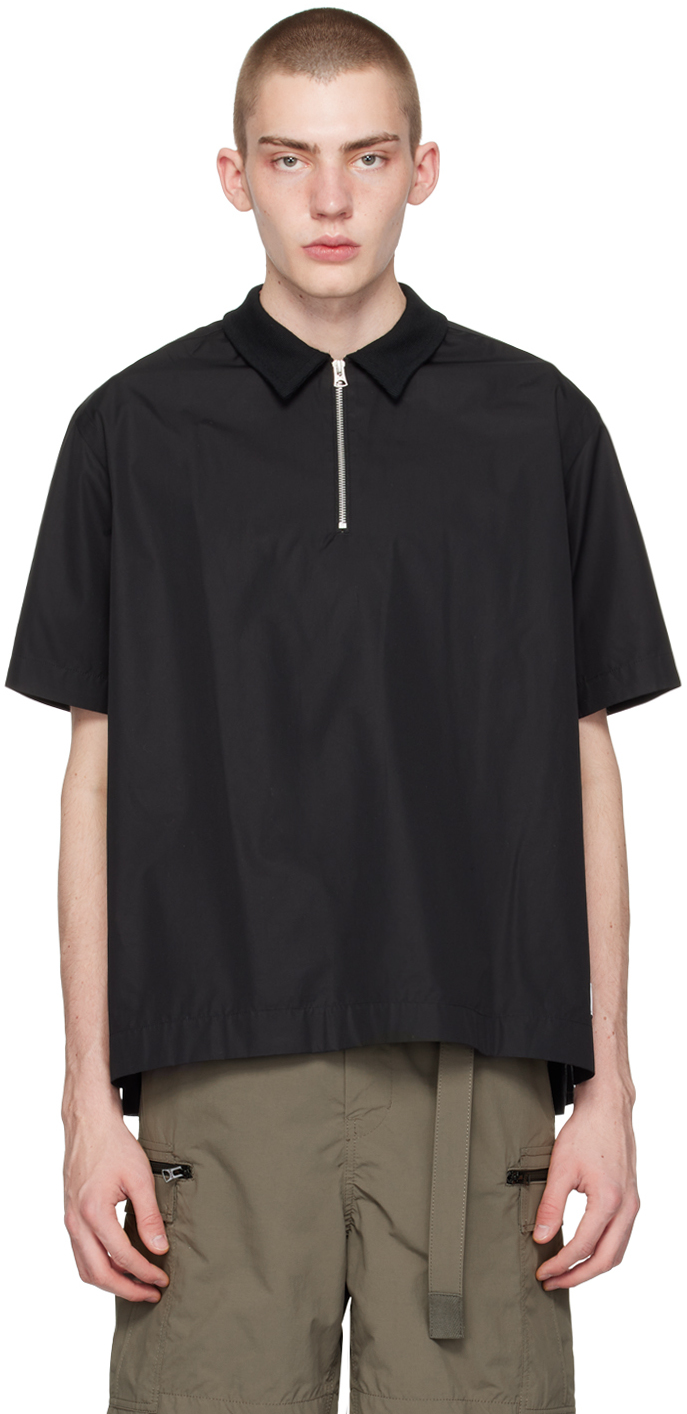 Black Half-Zip Shirt
