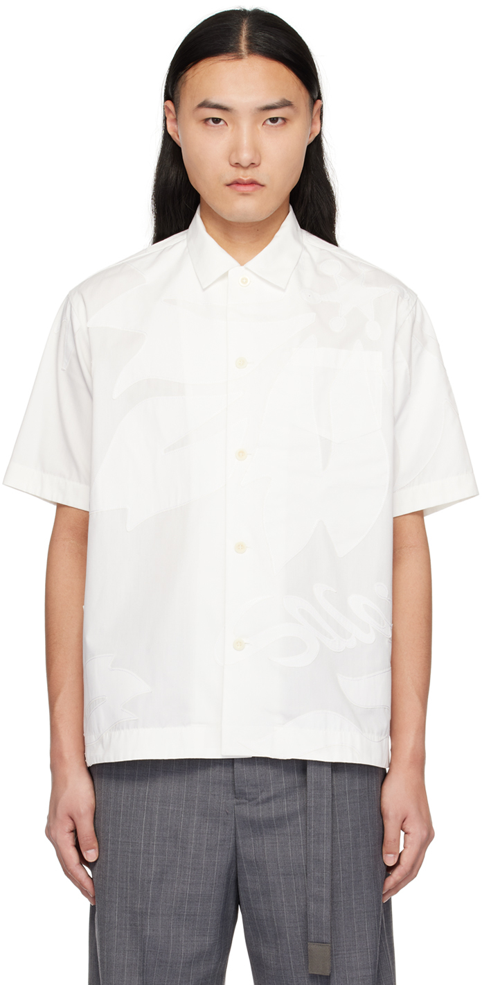 White Floral Shirt