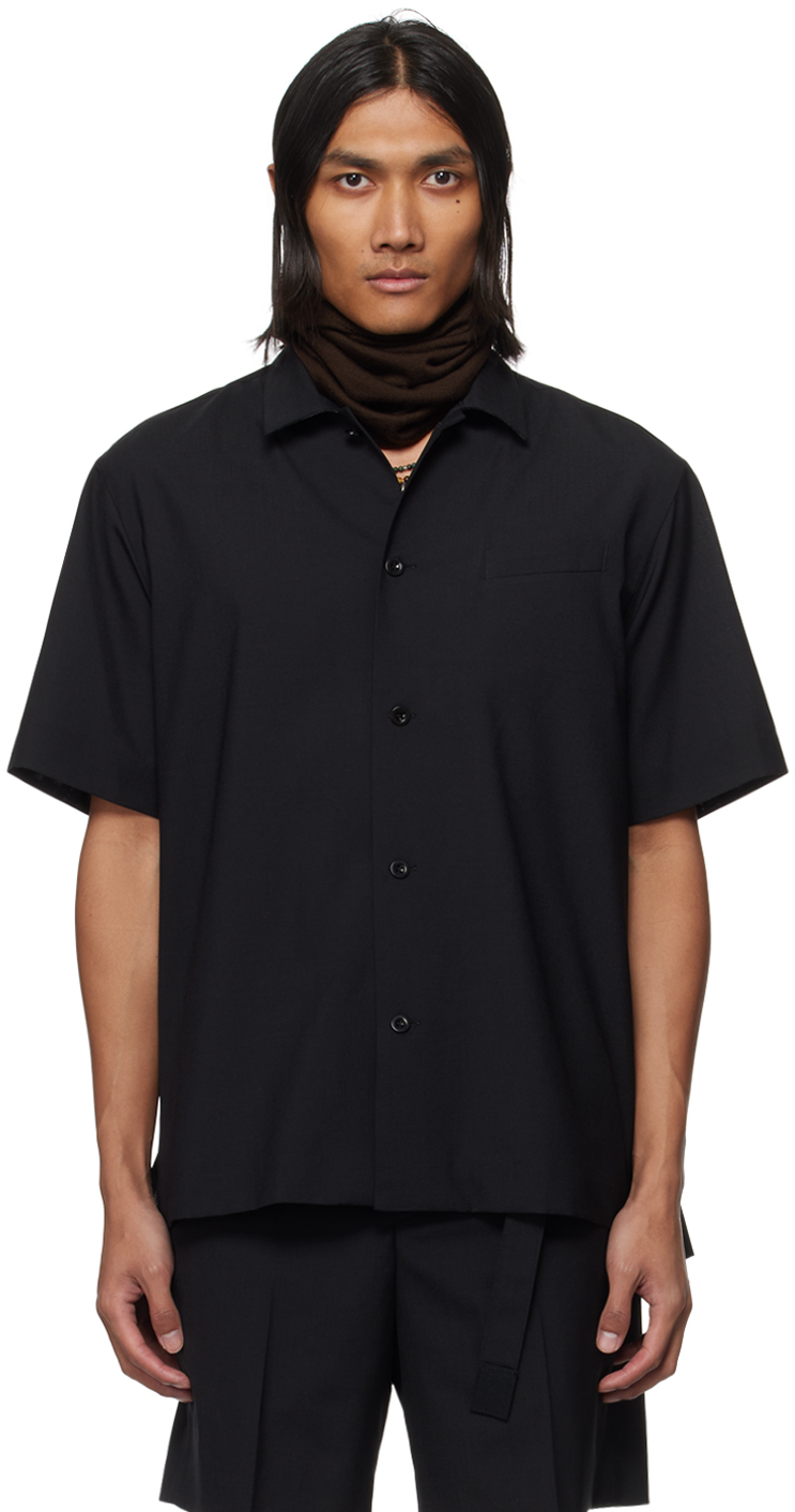 Black Suiting Shirt