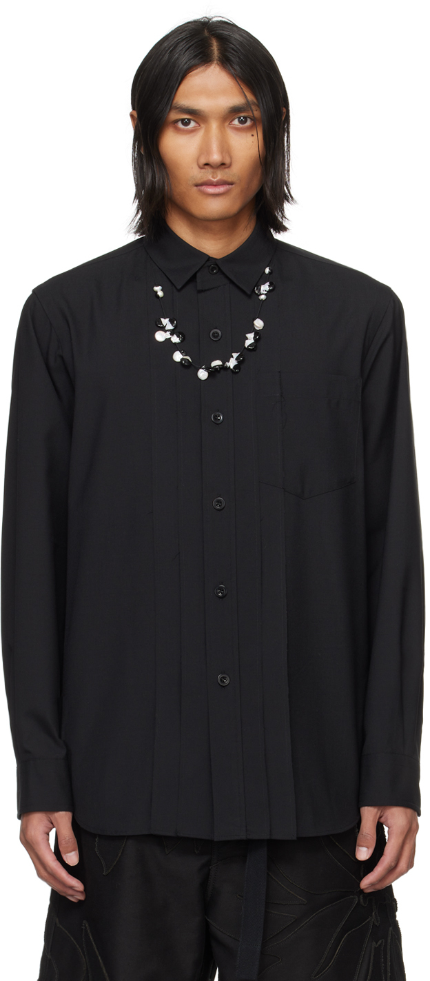 Black Suiting Shirt