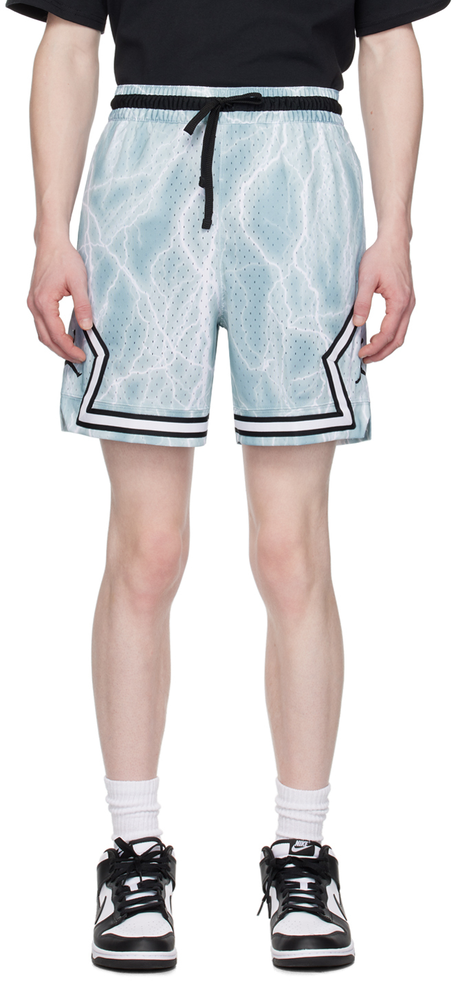 Blue & White Sport Diamond Shorts