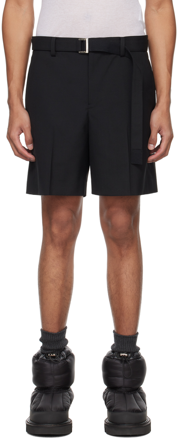 Black Suiting Shorts