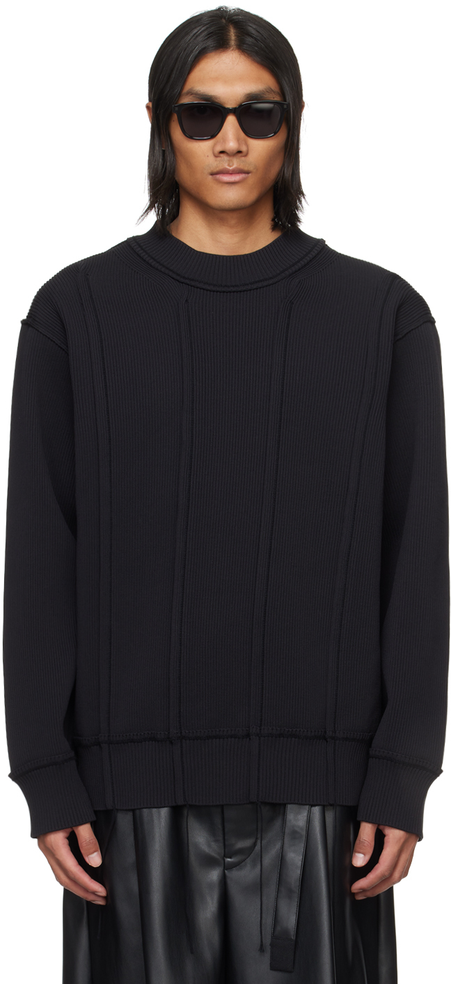 Black Loose Thread Sweater